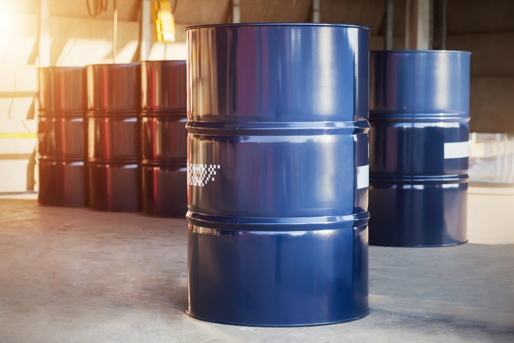 Iron drum Blue iron drum
